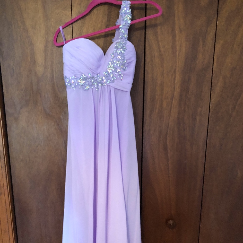 Purple Long Prom Dress